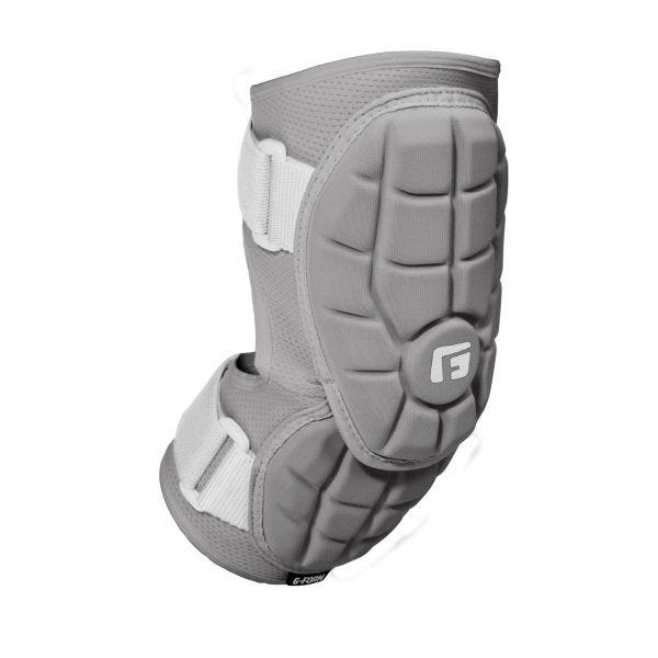 G-Form Elite 2 Batter Elbow Guard with SmartFlex padding, flexible during play, hardens on impact.