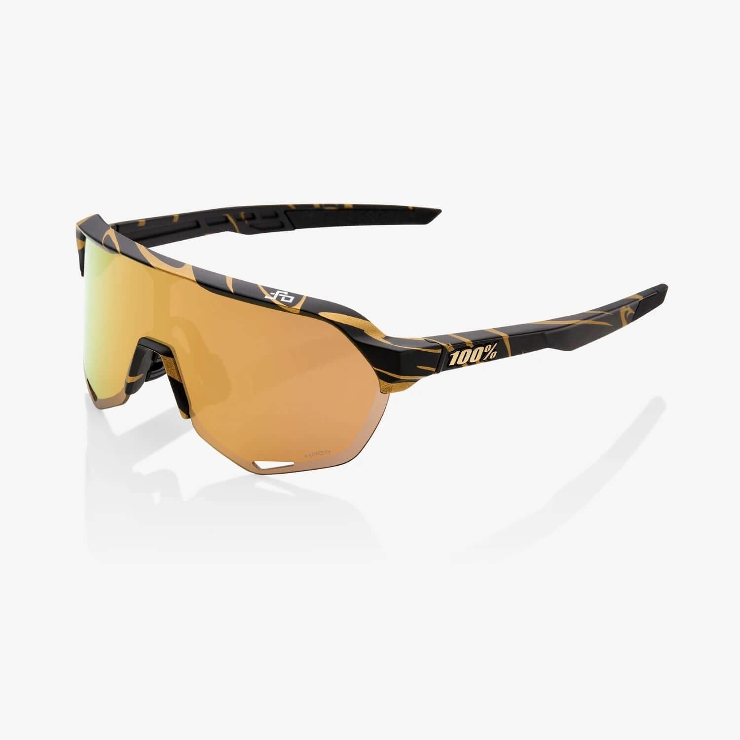 100% S2 Peter Sagan LE Gold Flake Sunglasses with HiPER Gold Mirror Lens
