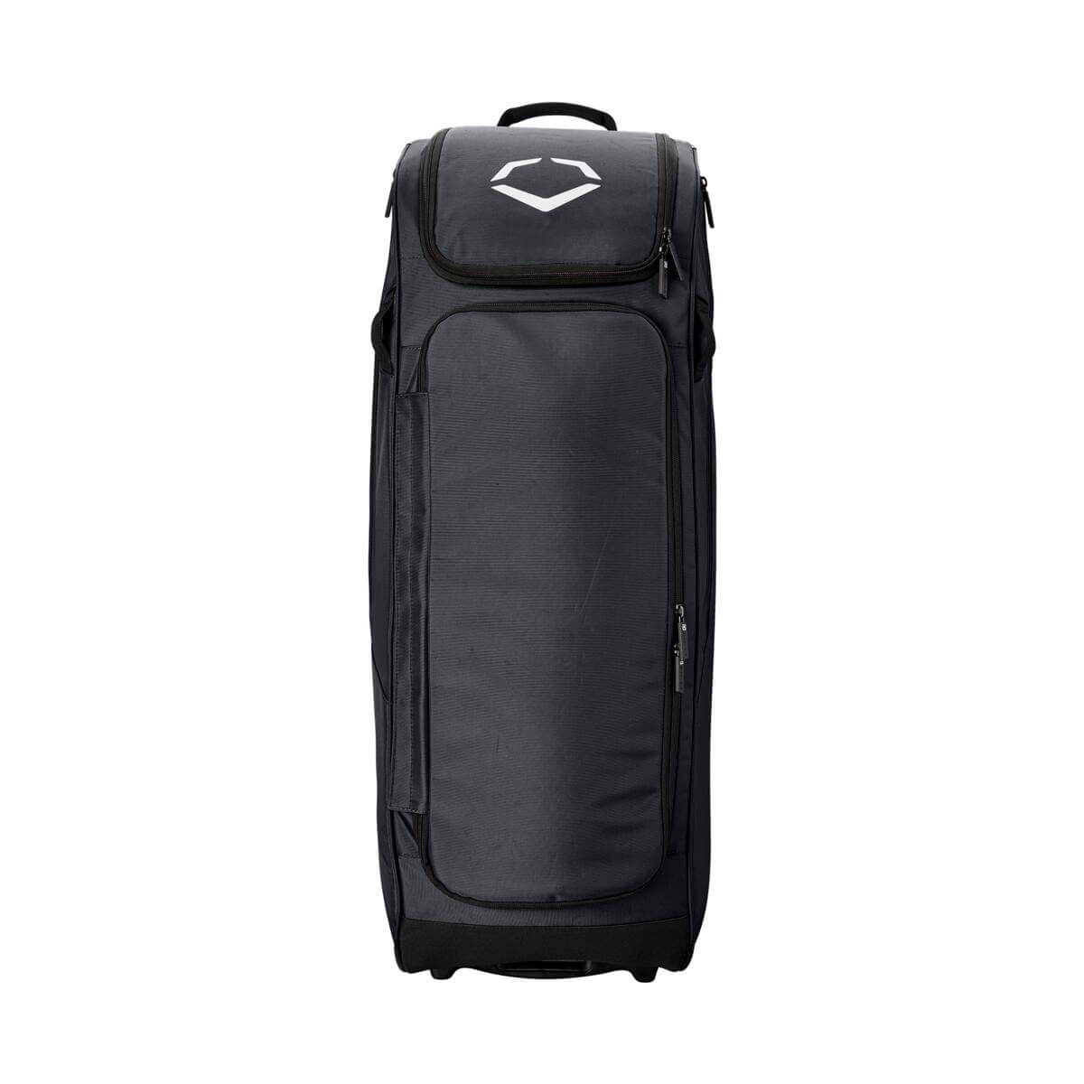 Evoshield Standout Wheeled Bag with large main compartment and four padded bat sleeves