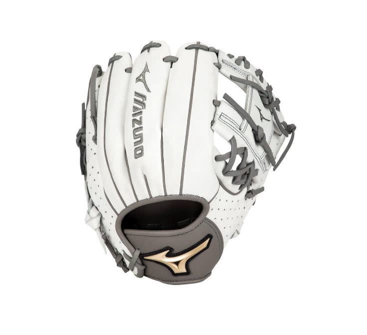 Mizuno GPE1150F1 Prime Elite Infield  FP Softball 11.5 RH White-Grey