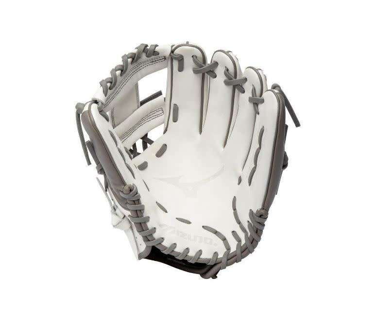 Mizuno GPE1150F1 Prime Elite Infield FP Softball 11.5 RH White-Grey