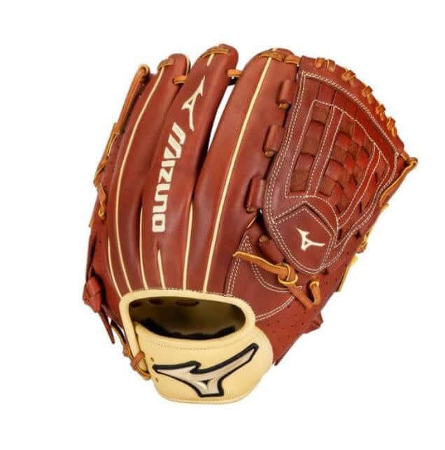 Mizuno GPE1200 Prime Elite Pitcher Glove, 12, Mahogany-Tan, Right-Handed