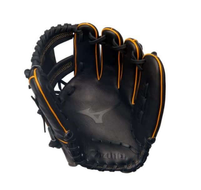 Mizuno GPS2-400S PRO Select 11.5 RH Black-Gold Glove, US Steerhide Leather, Shallow Pocket