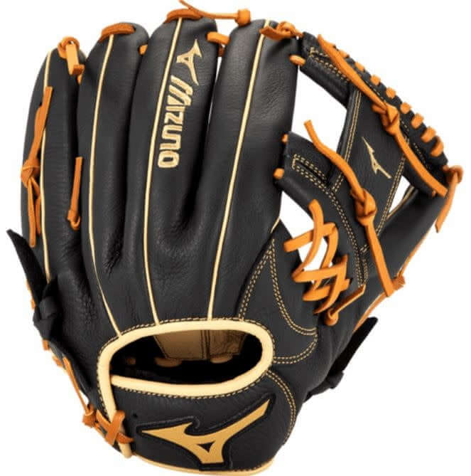 Mizuno GPSL1151 Prospect Select 11.5 RH Black-Brown youth full grain leather glove