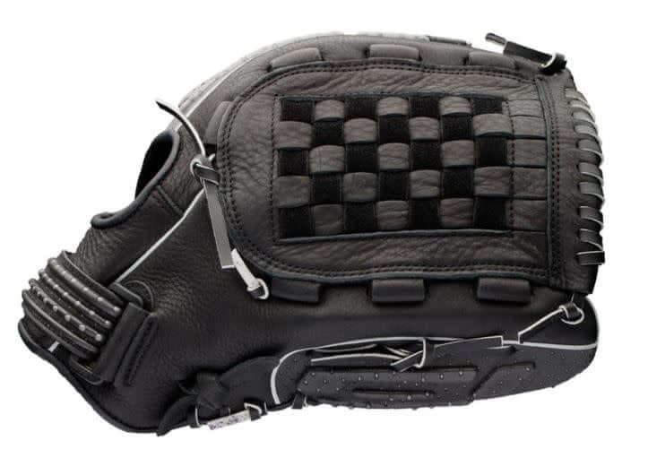 Mizuno GTF1400 Techfire SP 14 RH Black-Silver hybrid construction glove