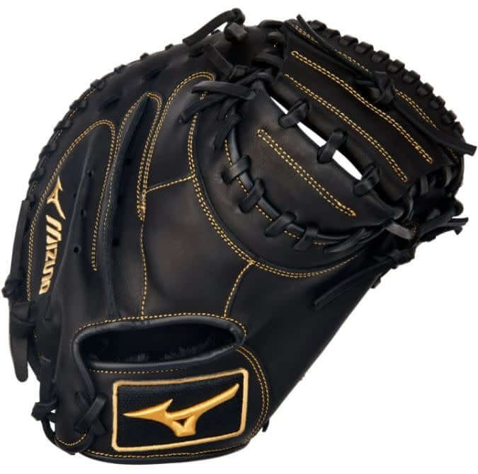 Mizuno GXC50PB4 MVP Prime Catcher's Mitt, 34, Right Hand, Black-Almond