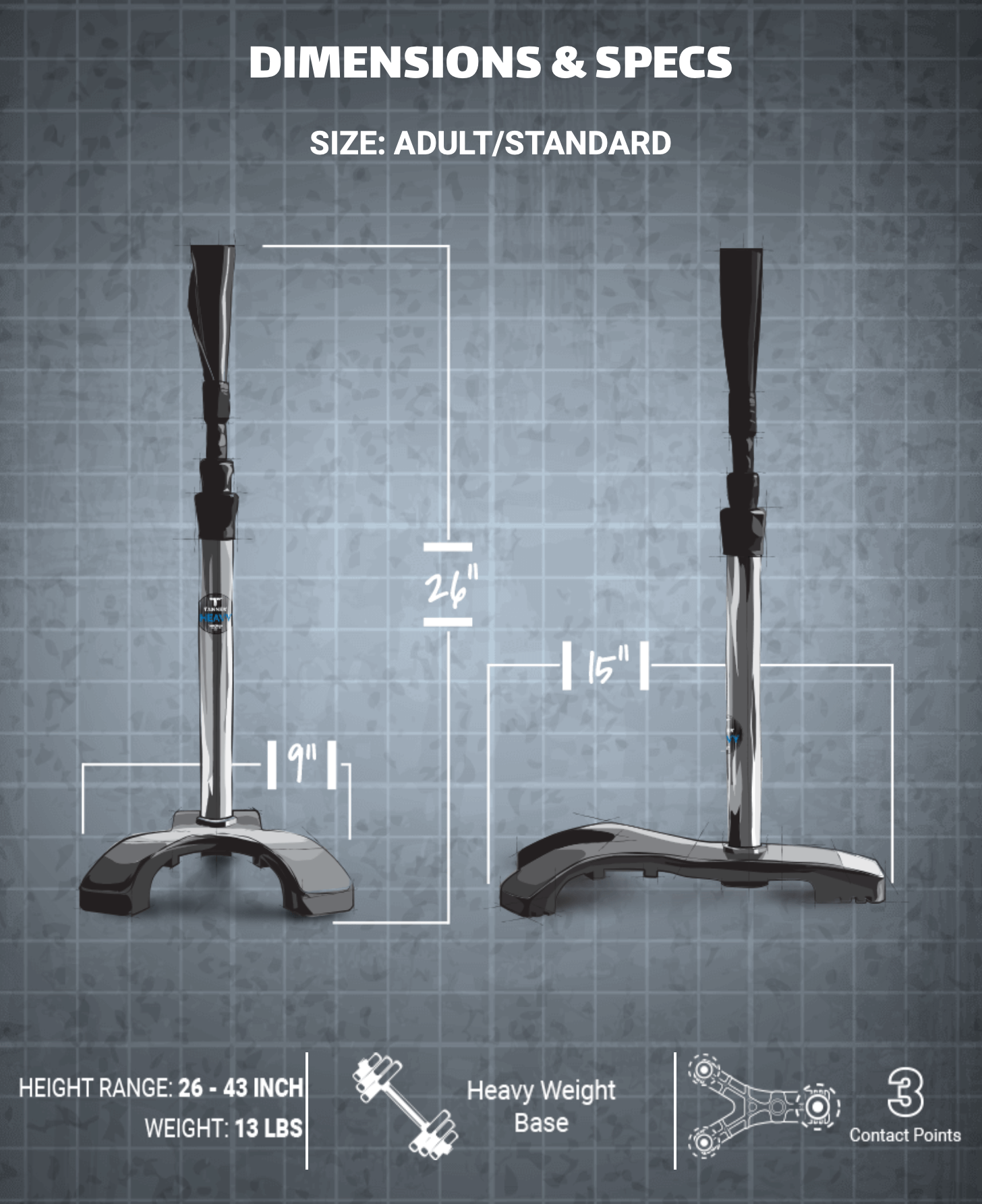 Tanner Tees Heavy Tee with hand-rolled FlexTop for realistic contact