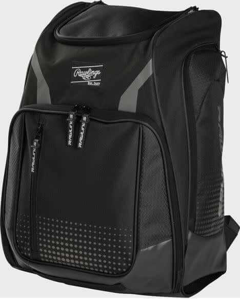 Rawlings Legion Backpack with bat sleeve storage system and large main compartment
