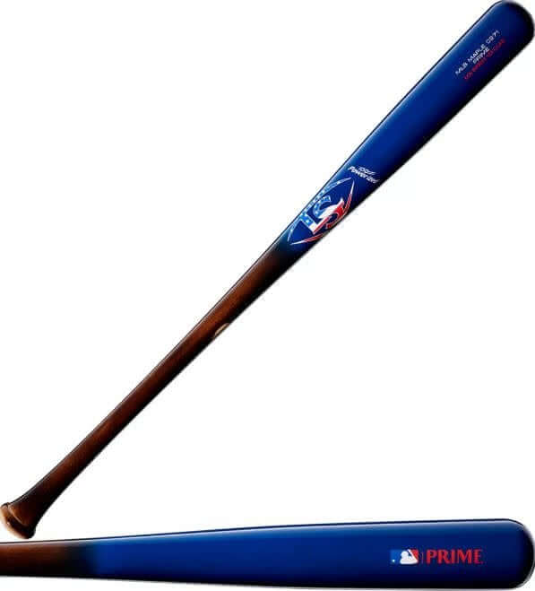 LS PRIME PATRIOT MAPLE C271 baseball bat with Deep Flame handle and royal barrel.