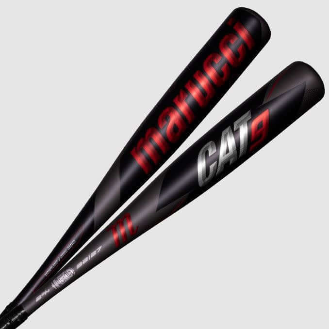MARUCCI CAT9 -5 baseball bat with AZR alloy for responsive feel and large sweet spot.