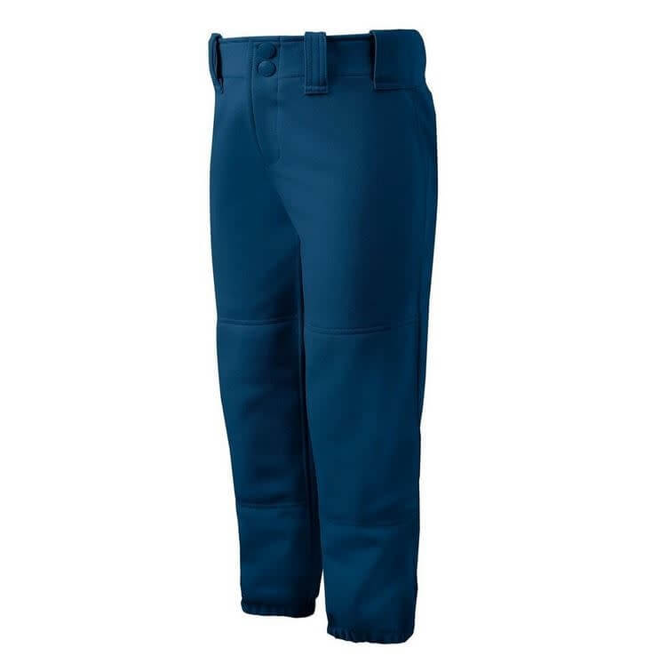 Mizuno Girls Belted Pant Lightweight double knit fabric, durable construction.