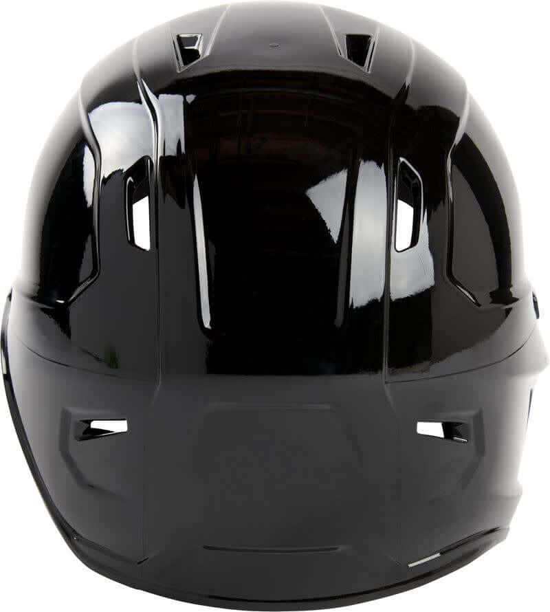 Rawlings MACH single ear left-handed batting helmet in gloss black for adults