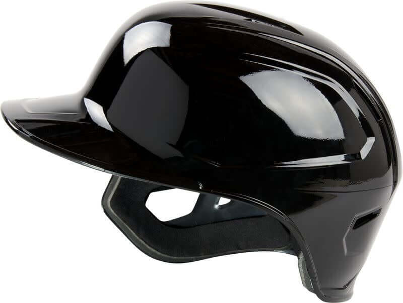 Rawlings MACH single ear left-handed batting helmet in gloss black for adults
