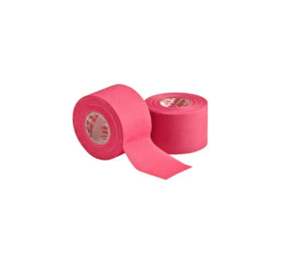 Pink Mueller M-Tape 1.5 x 10 Yds, firm support, hospital-grade, 100% cotton, zinc oxide adhesive