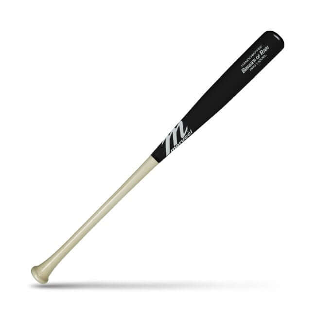 Marucci Bringer of Rain Pro Model Natural/Black maple wood bat with large barrel and thin handle