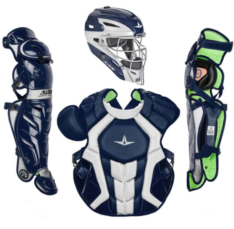 Catching Mask: All-Star S7 Axis Catching Mask, Two-Tone, SEI Certified, I-BAR Vision cage, durable ABS shell