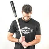 Old Hickory F2 36 inch maple fungo bat with natural handle and black barrel