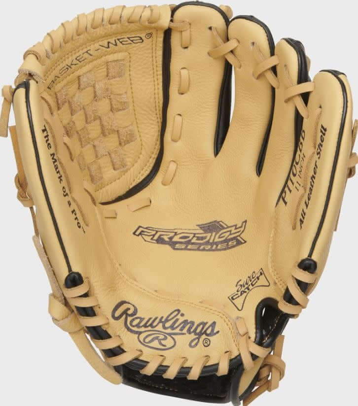 Rawlings Prodigy 11 LHT Youth Baseball Glove Front View