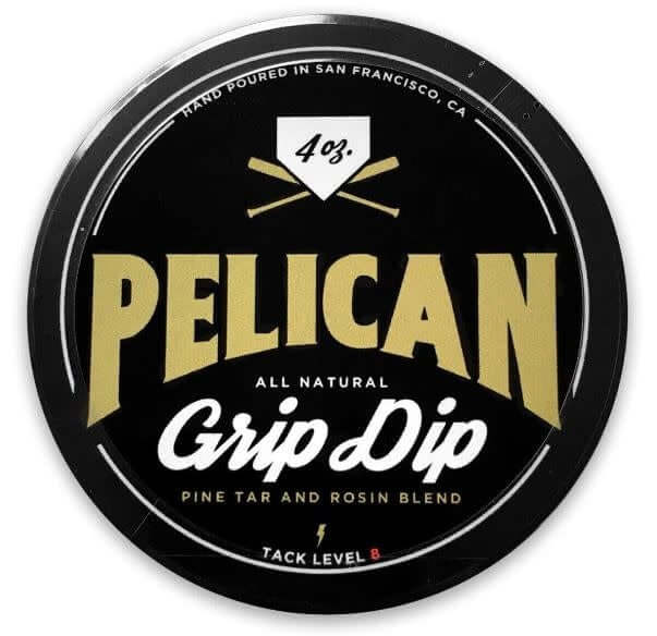 Pelican Bat Wax Grip Dip in a 4 oz. plastic jar with screw top lid