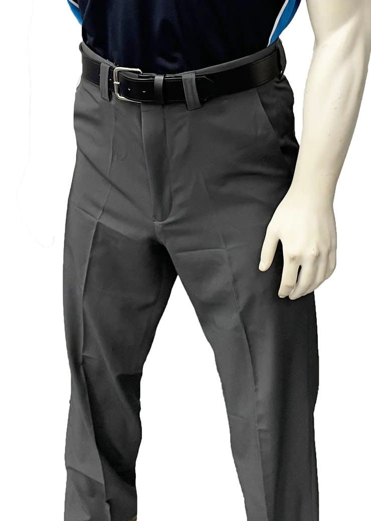 Smitty Mens 4-Way Stretch Flat Front Plate Pant Charcoal