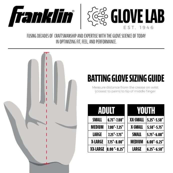 Navy Franklin Powerstrap Chrome Series glove with smooth sheepskin leather palm.