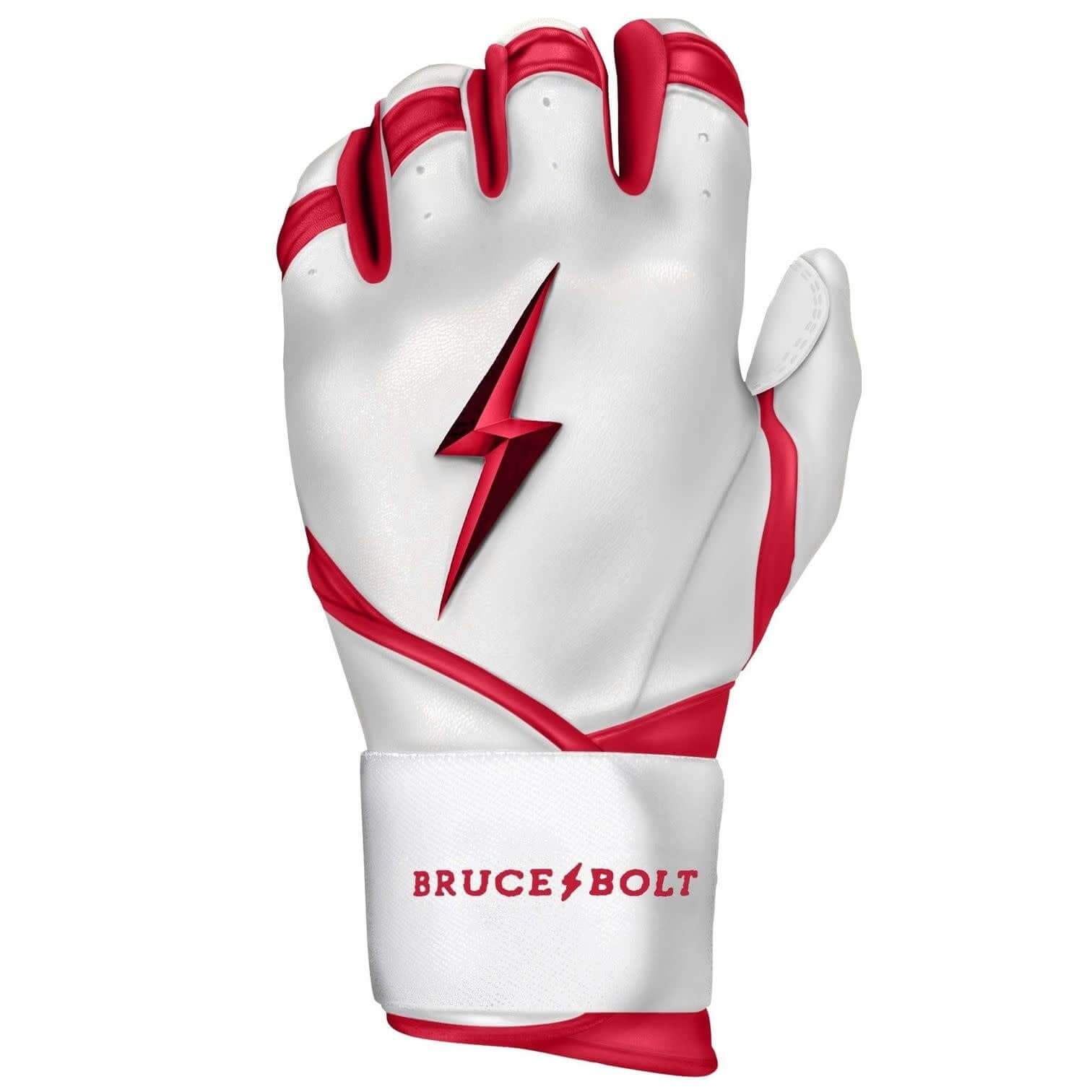BRUCE BOLT Premium Pro Bader Series Long Cuff Batting Gloves in new bag