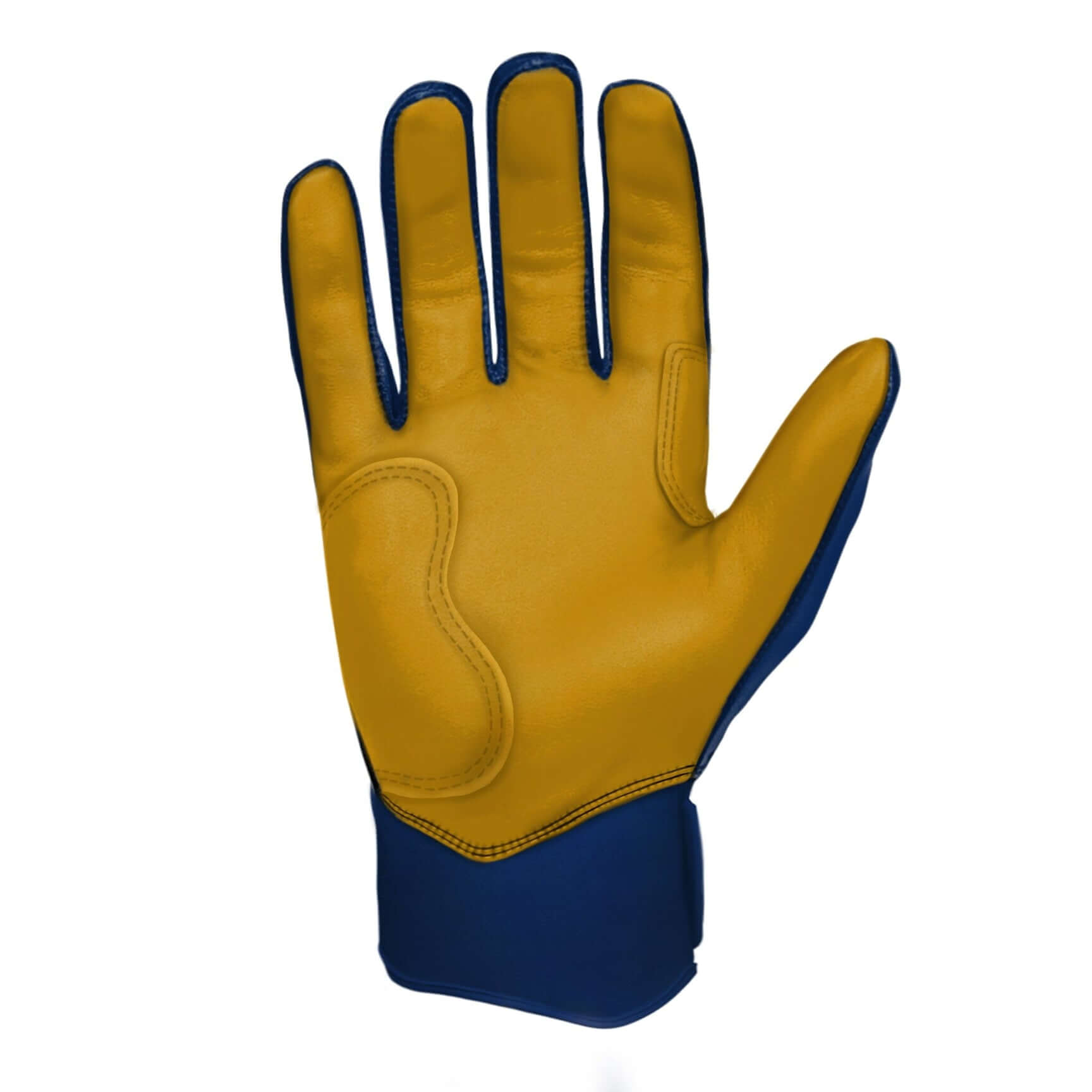 Bruce Bolt Premium Short Cuff Navy Batting Glove High-quality 0.9mm Cabretta leather, durable and soft.