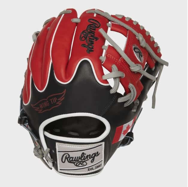 Rawlings Heart of the Hide 11.5-Inch Canada Glove with Canadian flag embroidery
