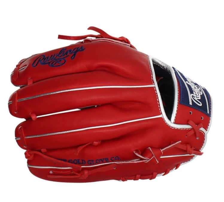 Rawlings Heart of the Hide 11.75 USA Glove with 2 Piece Solid Web and USA Flag