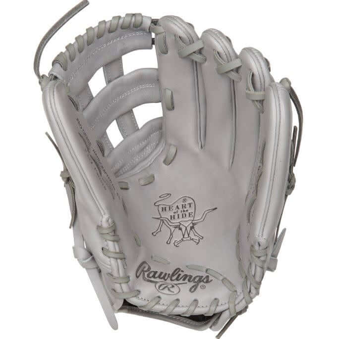 RAWLINGS KB17 All Grey 12.25 inch infield glove, limited edition design worn by Kris Bryant.