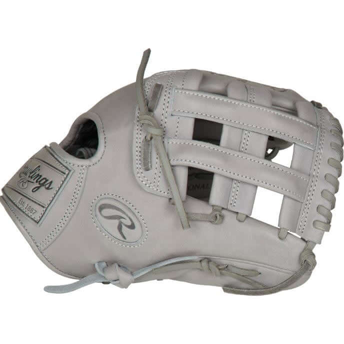 RAWLINGS KB17 All Grey 12.25 inch infield glove, limited edition design worn by Kris Bryant.