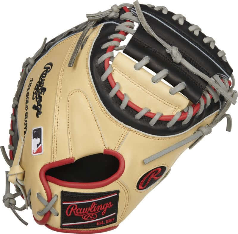 Rawlings Heart of the Hide R2G Contour Fit Catchers Mitt, 33-inch, pro-quality, natural fit for smaller hands