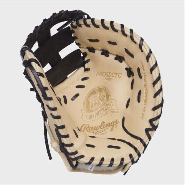 Rawlings Pro Preferred 13 in DDL Bar Web glove in camel and black