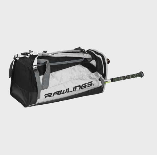 Rawlings R601 White Backpack with Velcro strip for batting gloves