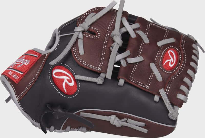 Rawlings R9 Series 12” Infield/Pitcher Glove, Pro Style, Reinforced Palm Pad, for Left Hand, Ages 8-14