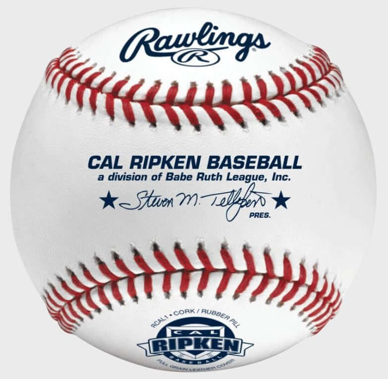 Rawlings Cal Ripken 1 Baseballs with superstitch raised seams and full grain leather cover.