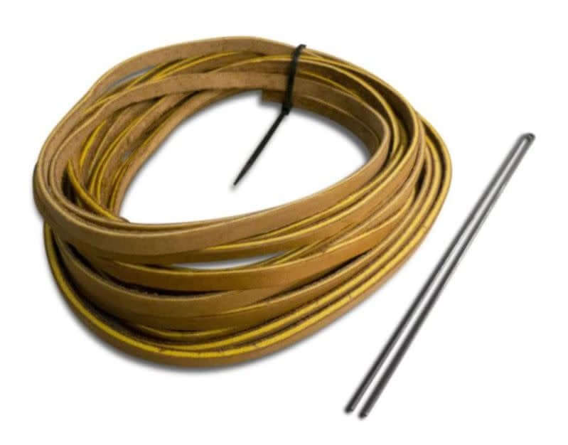 Rawlings 3/16 inch wide genuine rawhide ball glove replacement lace, 72 inches long