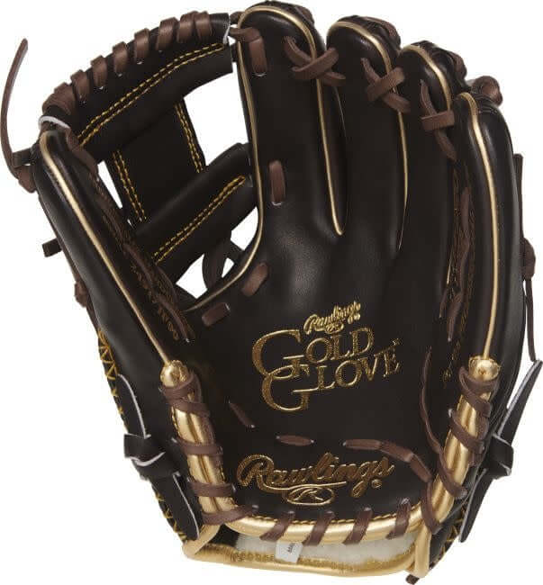 Rawlings Gold Glove RGG314 2MO with Pro I-Web, black/brown/gold colorway, and European leather construction.
