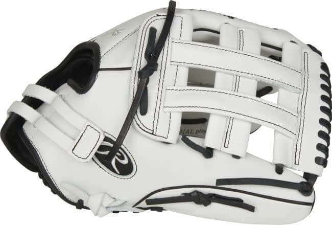 Rawlings Liberty Advanced 13-inch outfield glove LHT, full-grain leather, white & black design