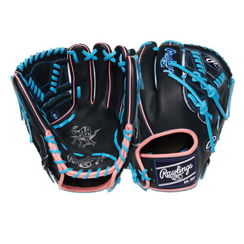 Rawlings ColorSync 7.0 11.75-inch glove with pink and blue accents
