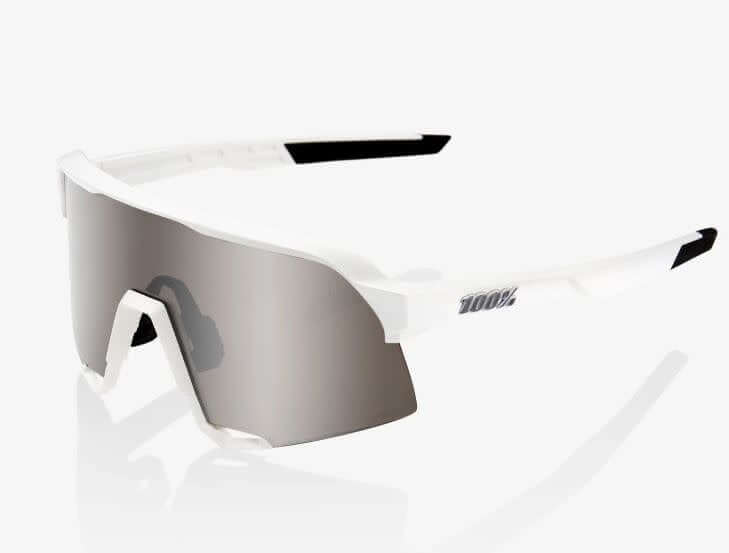100% S3 sunglasses with 5-base cylindrical shield lens for increased peripheral view and protection