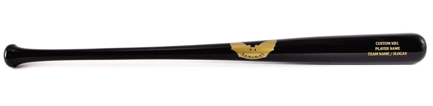 SAM BAT KB1 baseball bat with slight flare knob and regular barrel