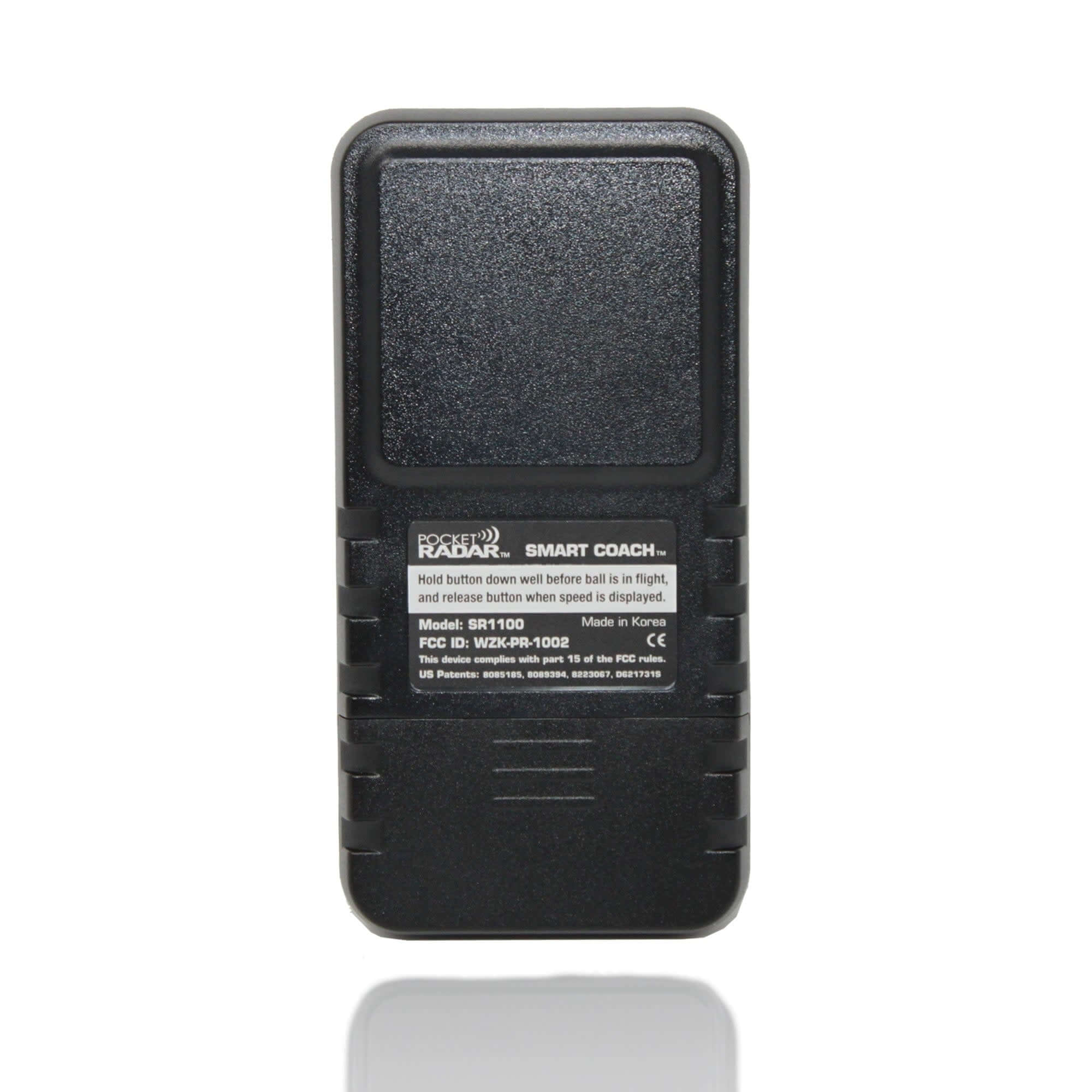 Pocket Radar Smart Coach device with app compatibility for remote training and skill improvement.