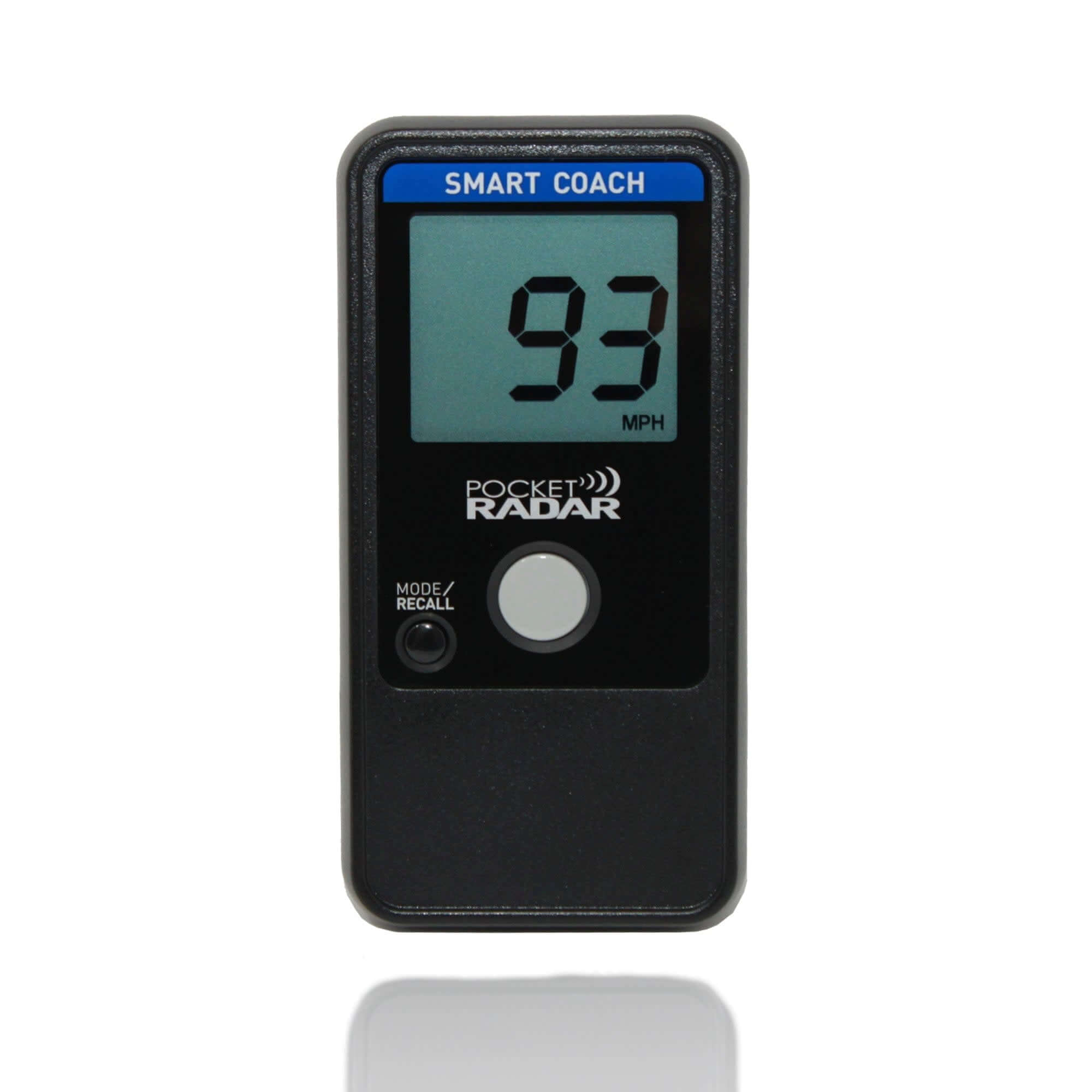 Pocket Radar Smart Coach device with app compatibility for remote training and skill improvement.