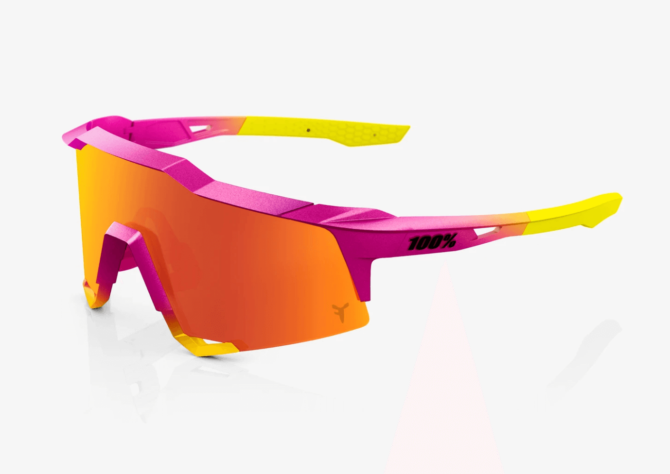 100% Speedcraft Fernando Tatis JR Special Edition Sunglasses Metallic Pink to Yellow
