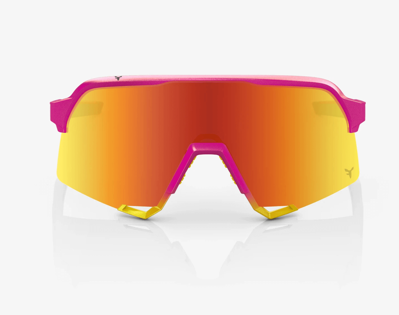 100% S3 Fernando Tatis Jr Special Edition glasses in metallic pink fading to yellow