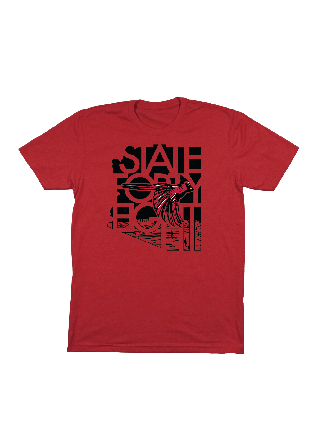 State Forty Eight Mens Bird City Red Crew