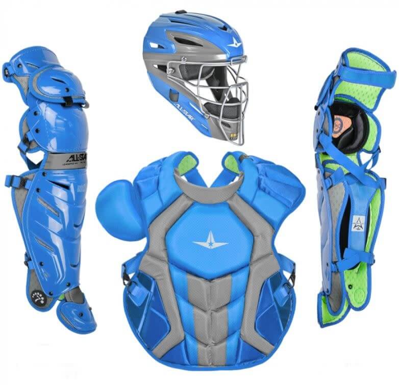Catching Mask: All-Star S7 Axis Catching Mask, Two-Tone, SEI Certified, I-BAR Vision cage, durable ABS shell