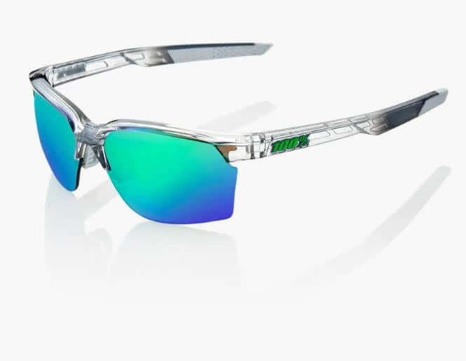 Sportcoupe sunglasses with optically correct decentered spherical dual lens