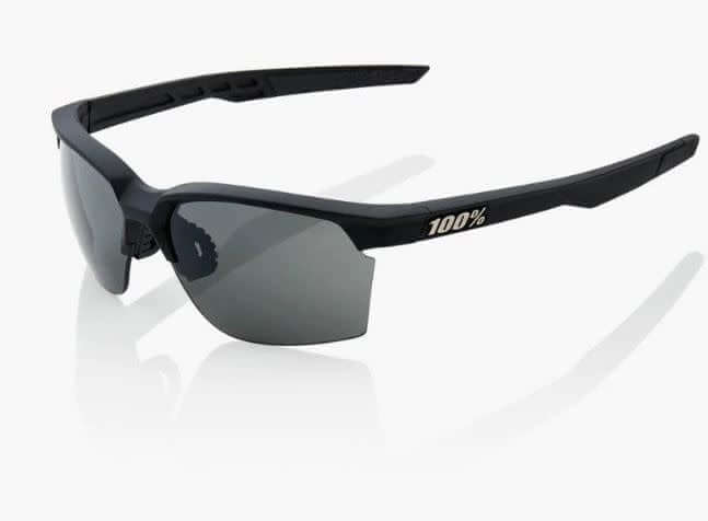 Sportcoupe sunglasses with optically correct decentered spherical dual lens